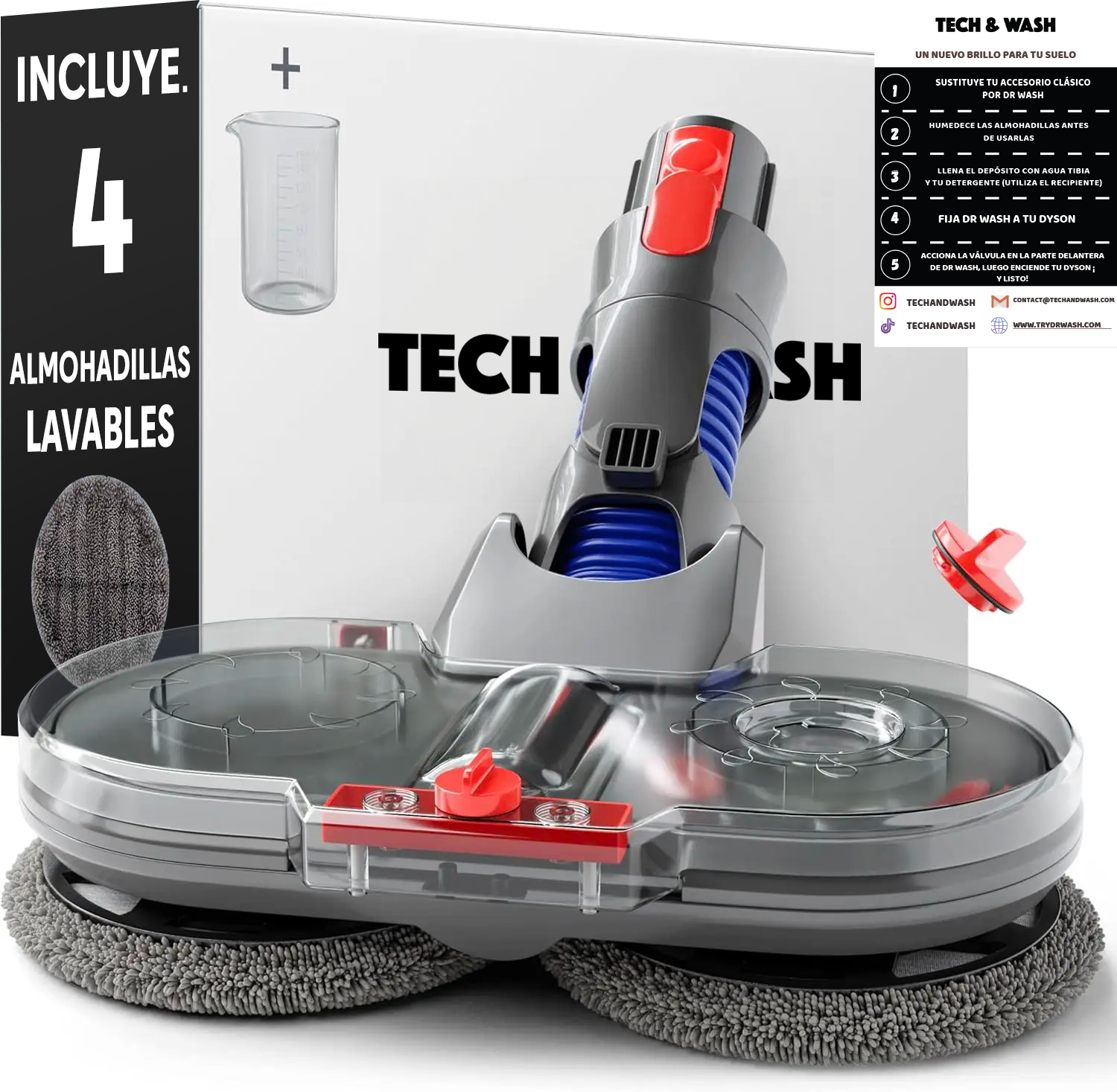 Dr Wash Compatible con tu Dyson (V6 a V15)